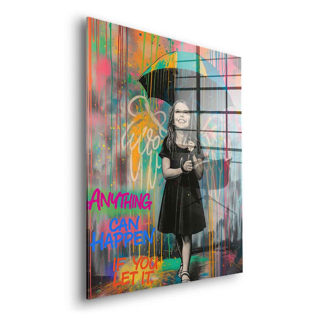 Banksy Umbrella - Acrylic Glass