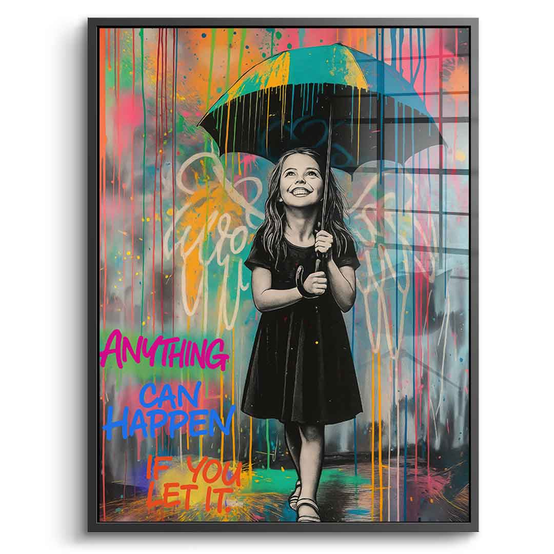 Banksy Umbrella - Acrylic Glass