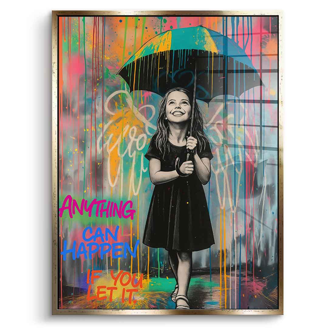 Banksy Umbrella - Acrylic Glass