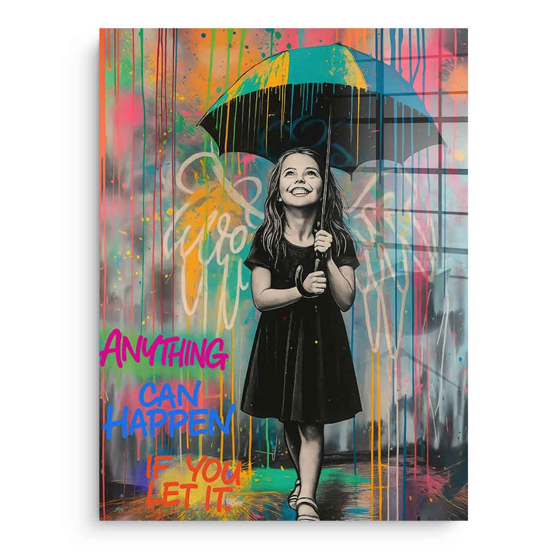 Banksy Umbrella - Acrylic Glass
