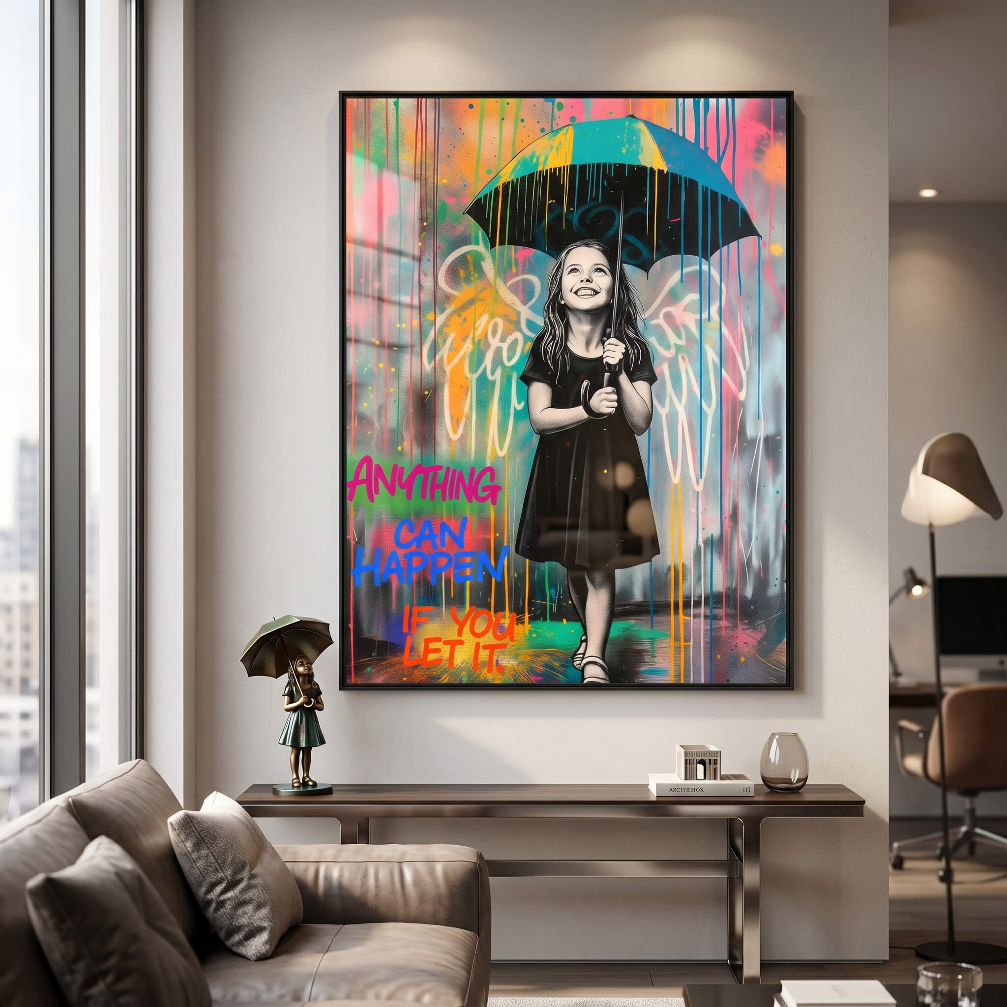 Banksy Umbrella - Acrylic Glass