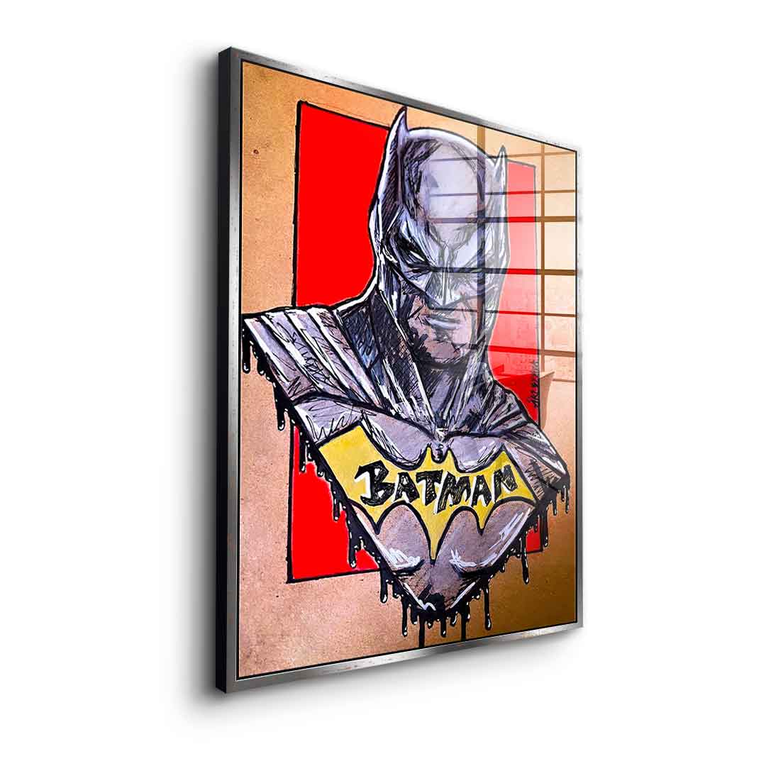 Night Fighter Drawing - Acrylic Glass
