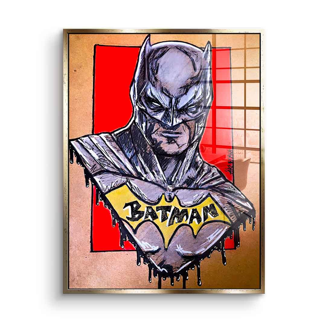 Night Fighter Drawing - Acrylic Glass