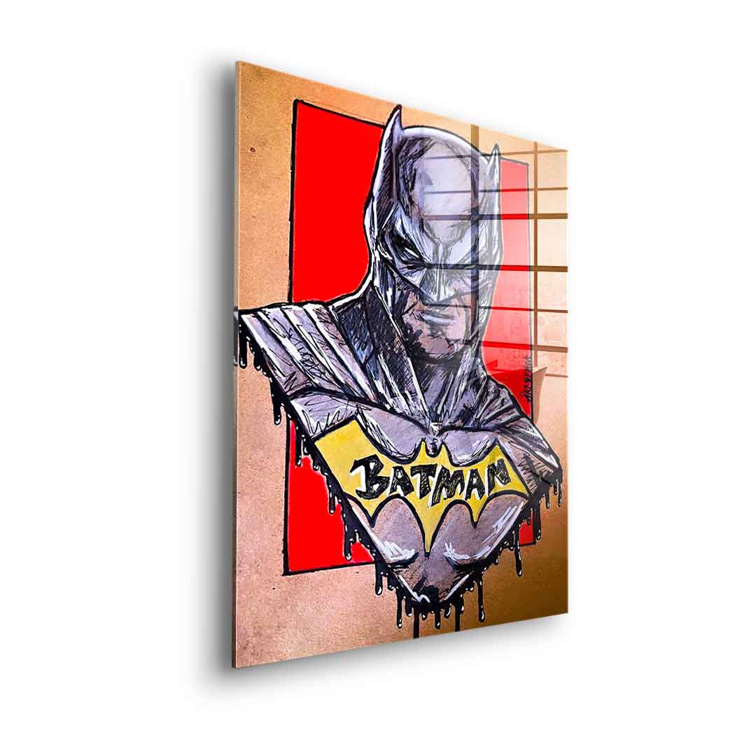 Night Fighter Drawing - Acrylic Glass