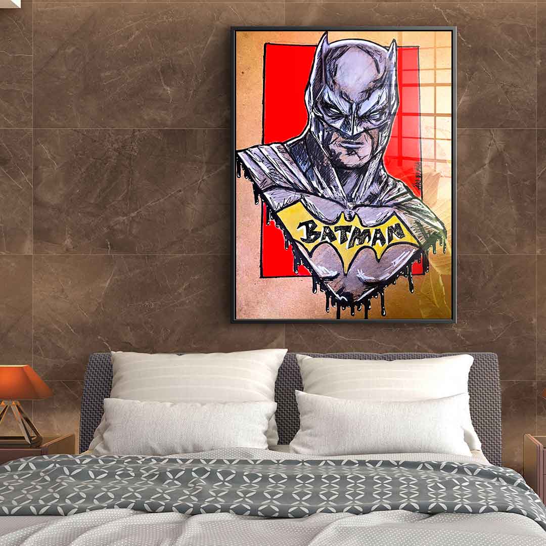 Night Fighter Drawing - Acrylic Glass