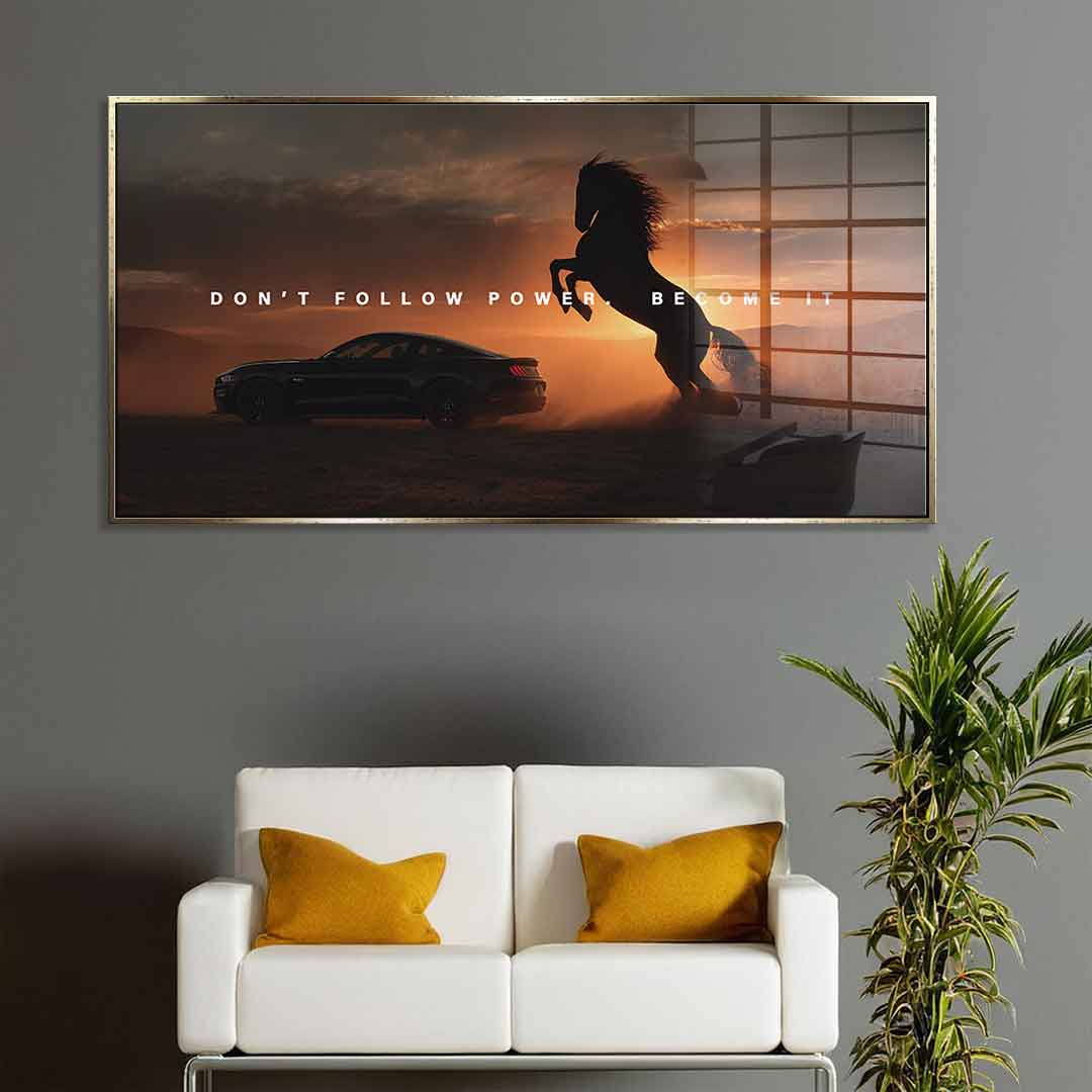 Become Power ( Ford Mustang ) - Szkło akrylowe