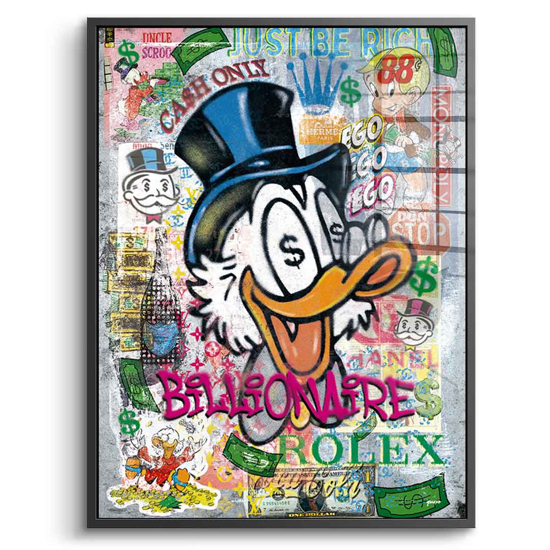 Billionaire Scrooge - Acrylglas