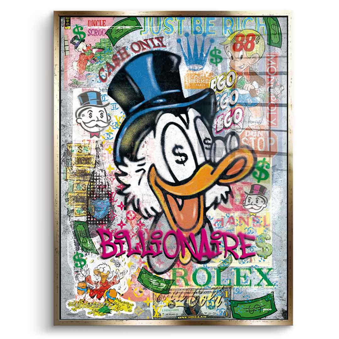 Billionaire Scrooge - Acrylglas