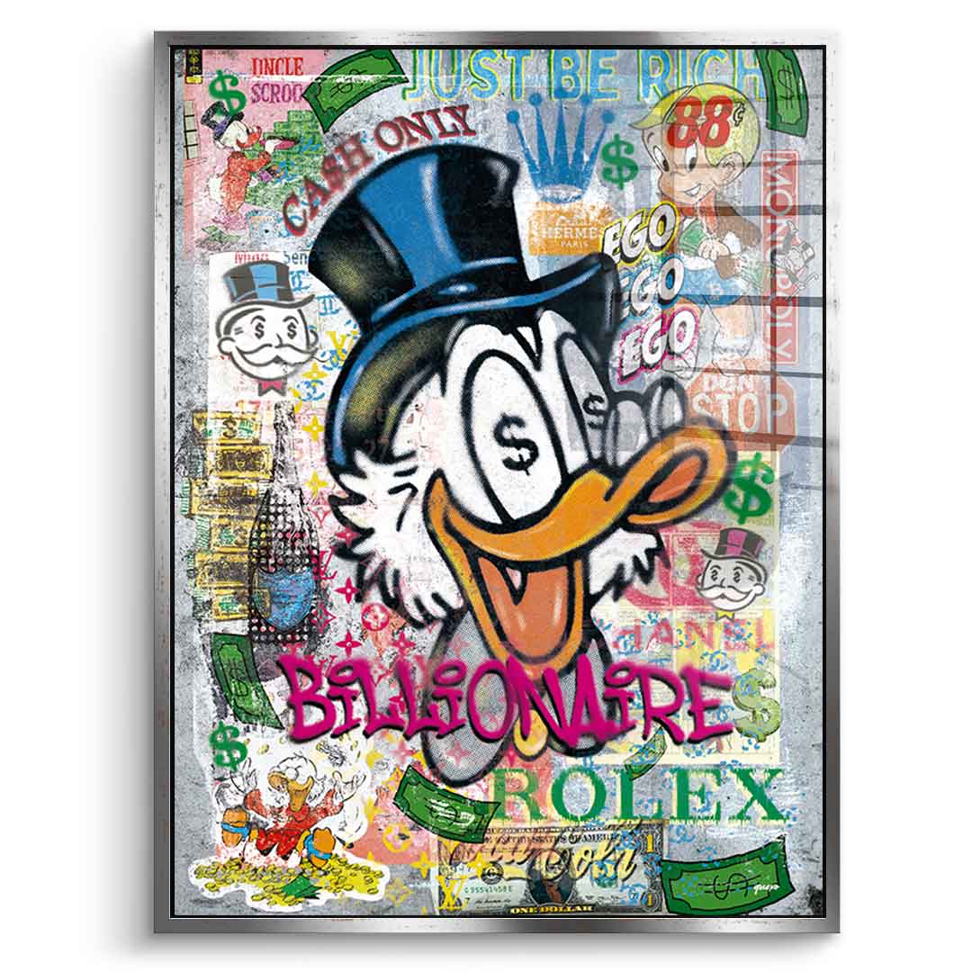 Billionaire Scrooge - Acrylglas