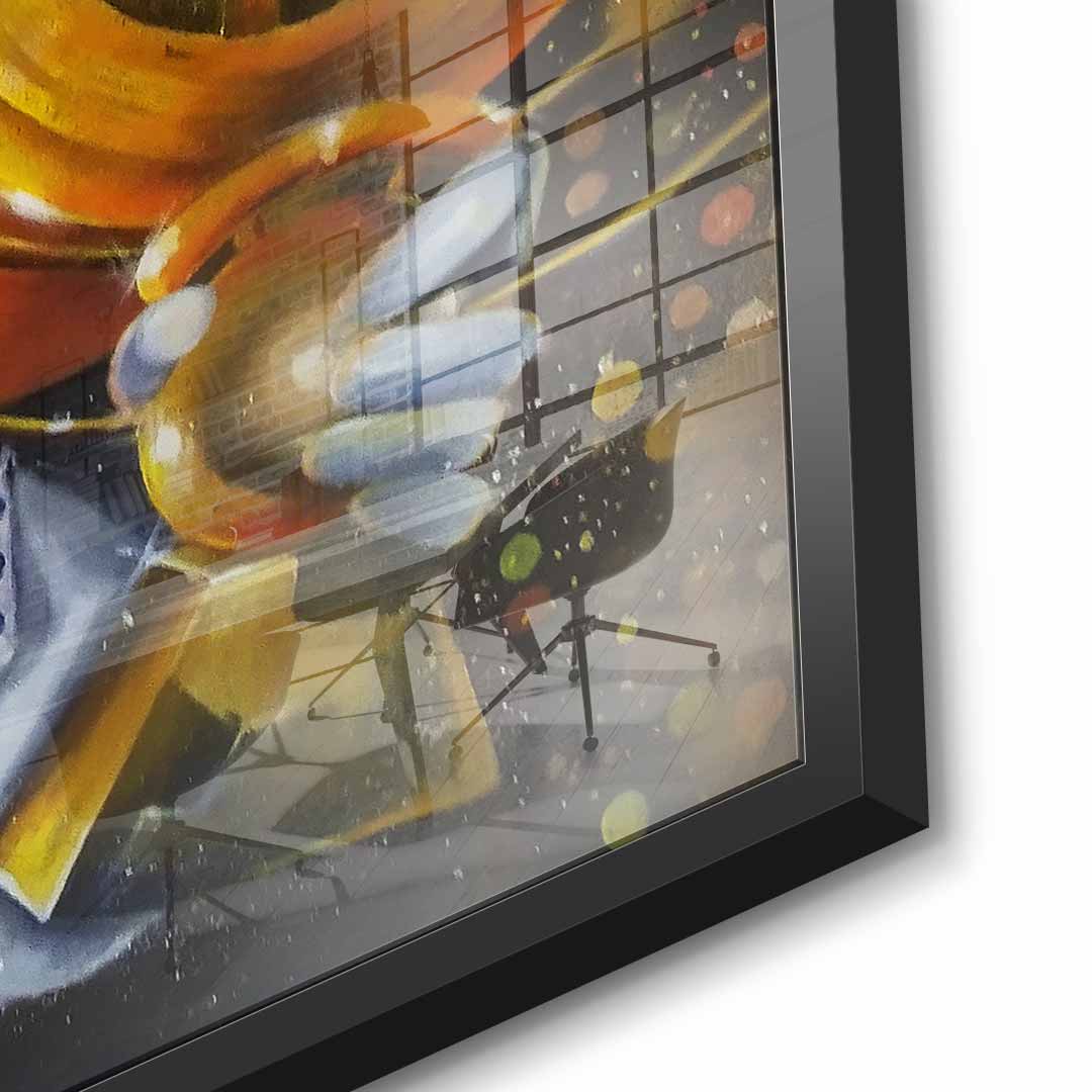 Bitcoin Golfer - Acrylglas