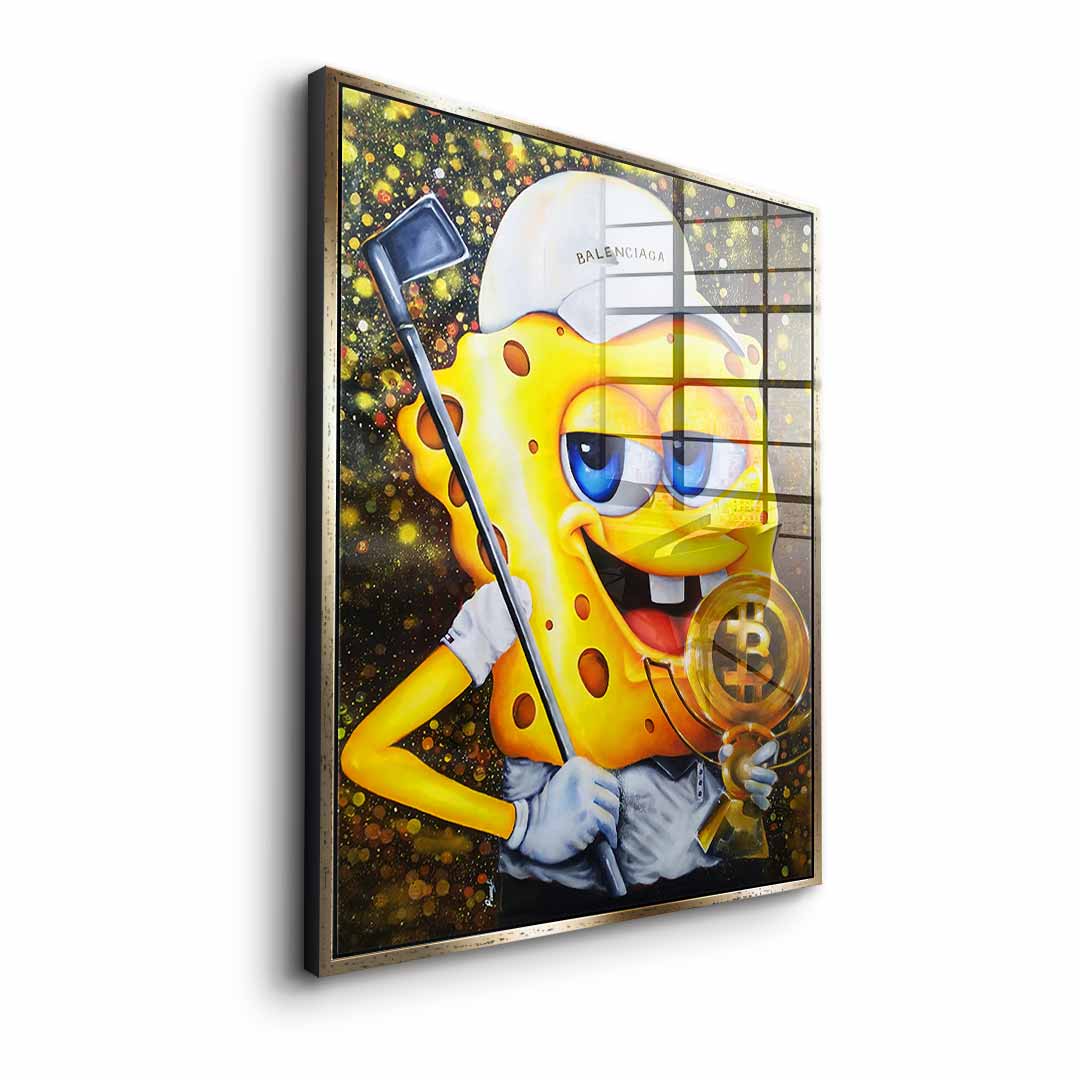 Bitcoin Golfer - Acrylglas