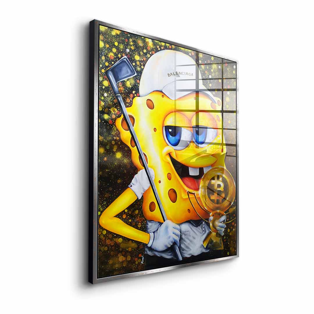 Bitcoin Golfer - Acrylglas