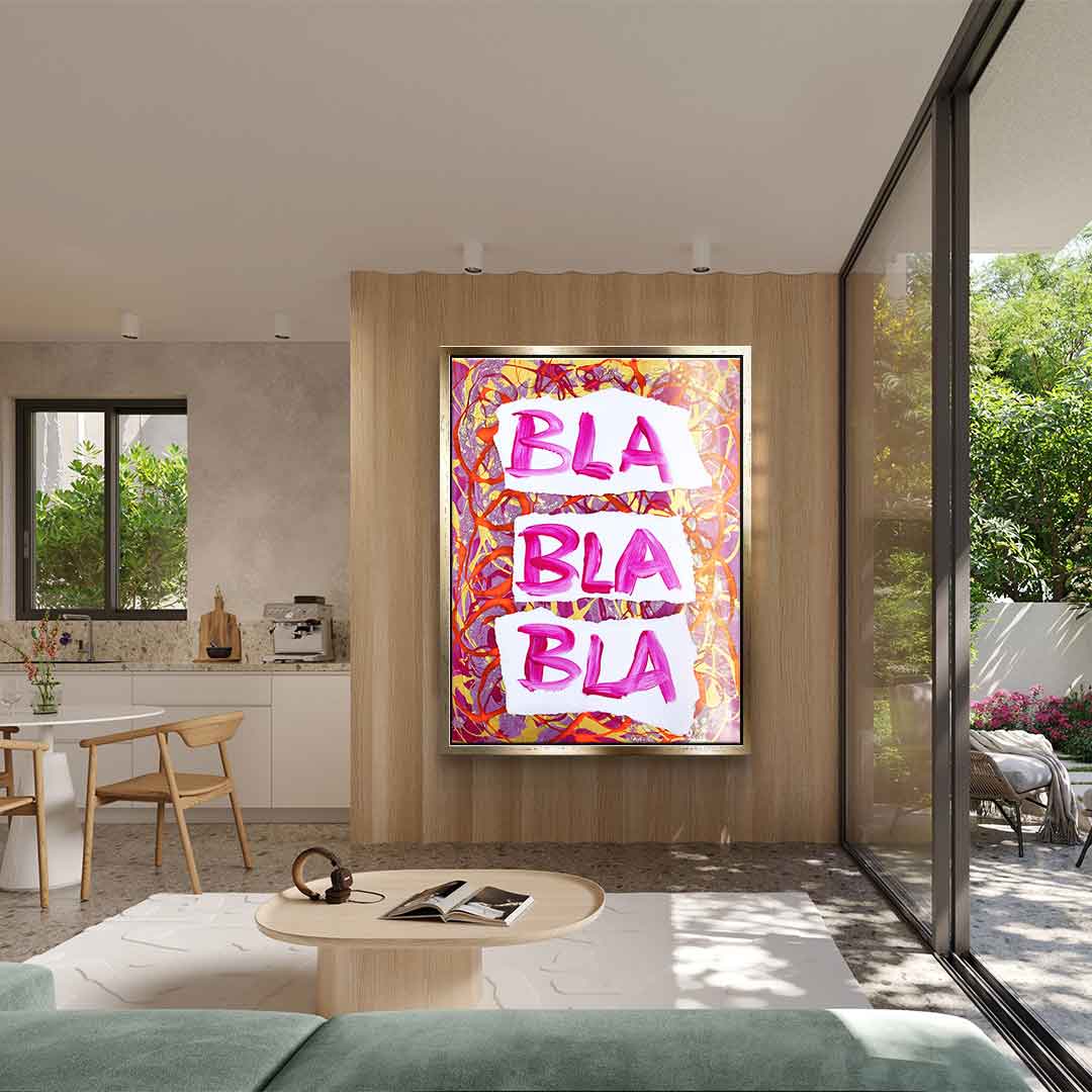 Bla bla bla - Acrylglas