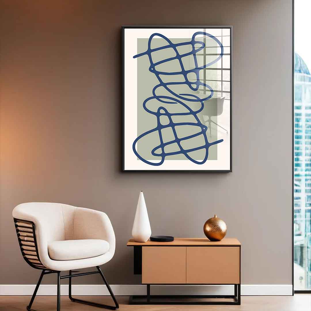 Blue Sprinkle - Acrylic glass