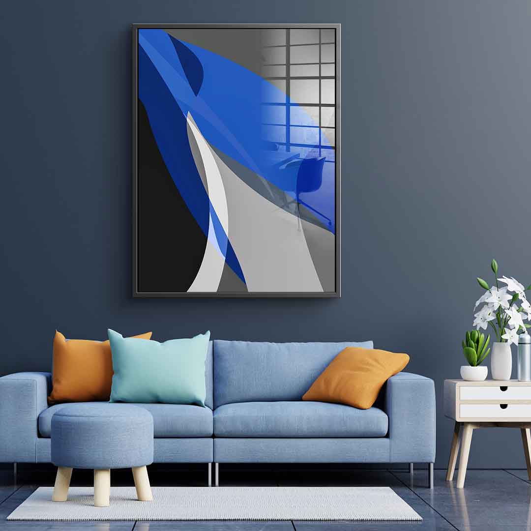 Blue and gray - Acrylglas