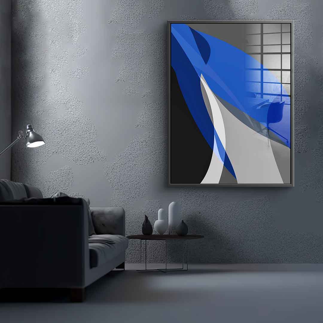 Blue and gray - Acrylglas