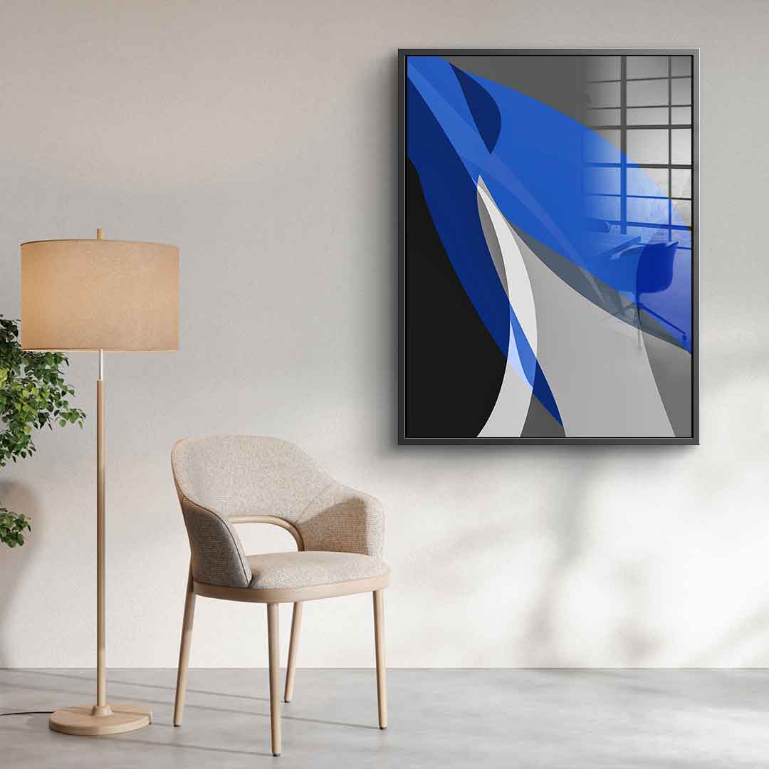 Blue and gray - Acrylglas