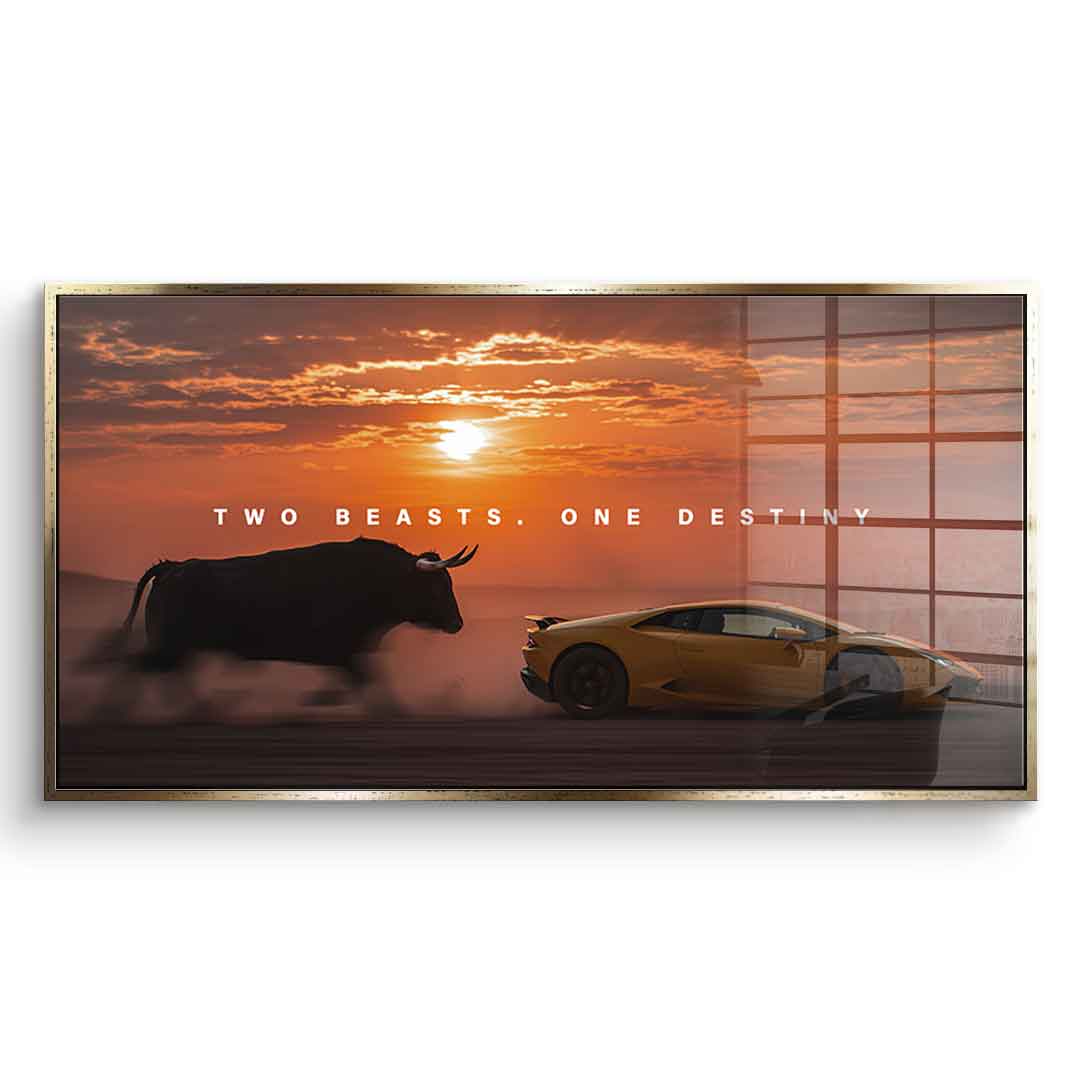Two Beasts ( Lambo ) - Acrylglas