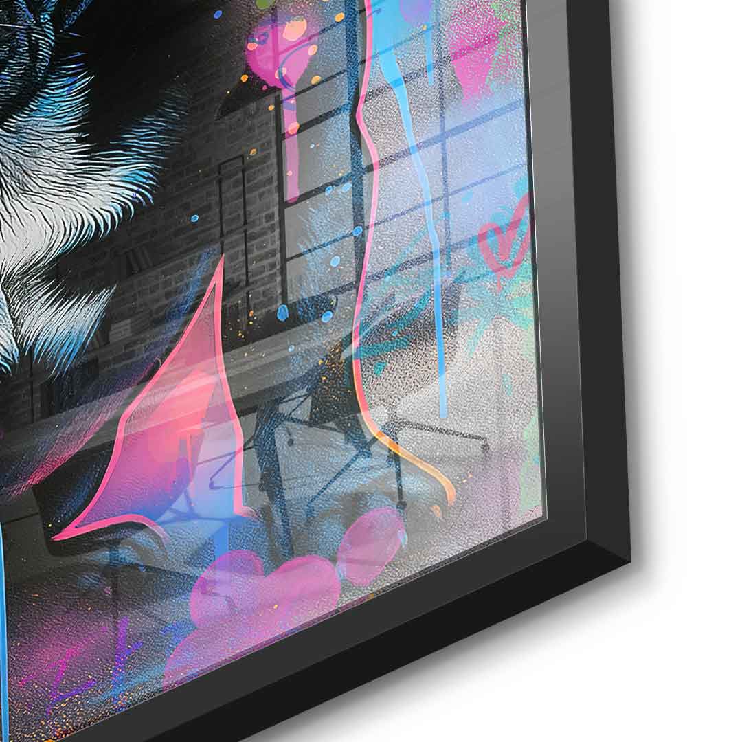 VW Bus Graffiti - Acrylic glass