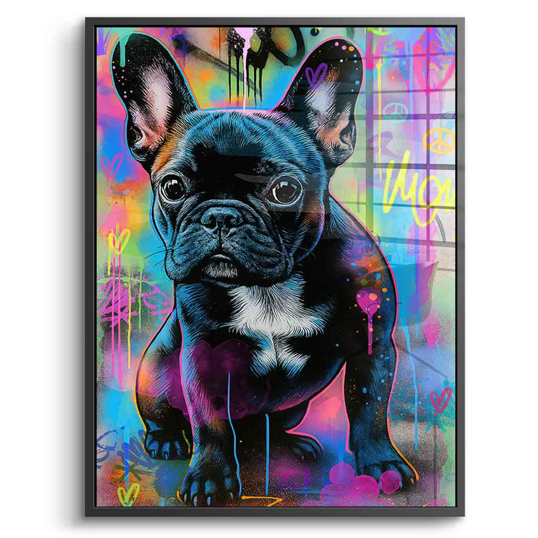 VW Bus Graffiti - Acrylic glass