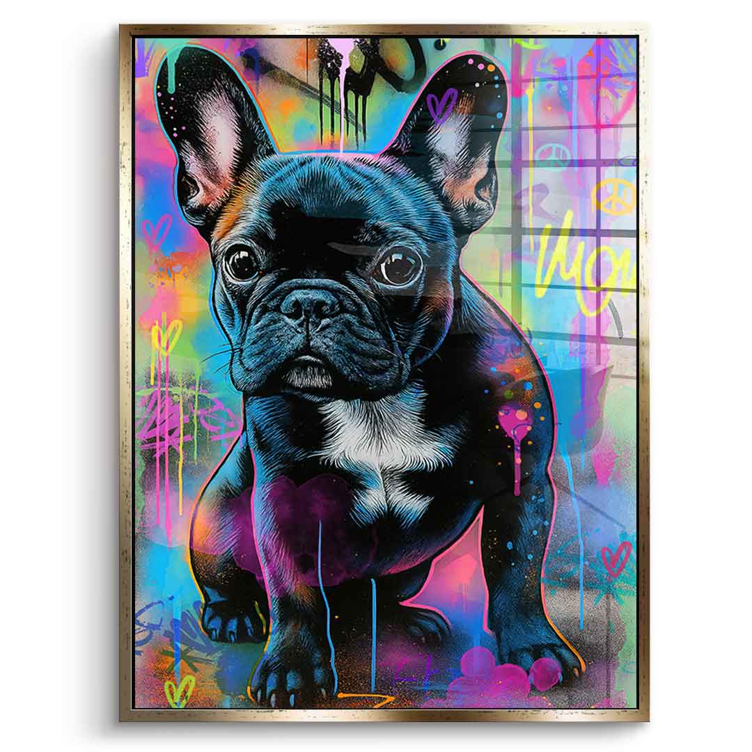 VW Bus Graffiti - Acrylic glass