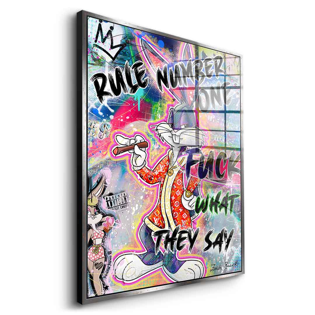Bunny Fuck - szkło akrylowe