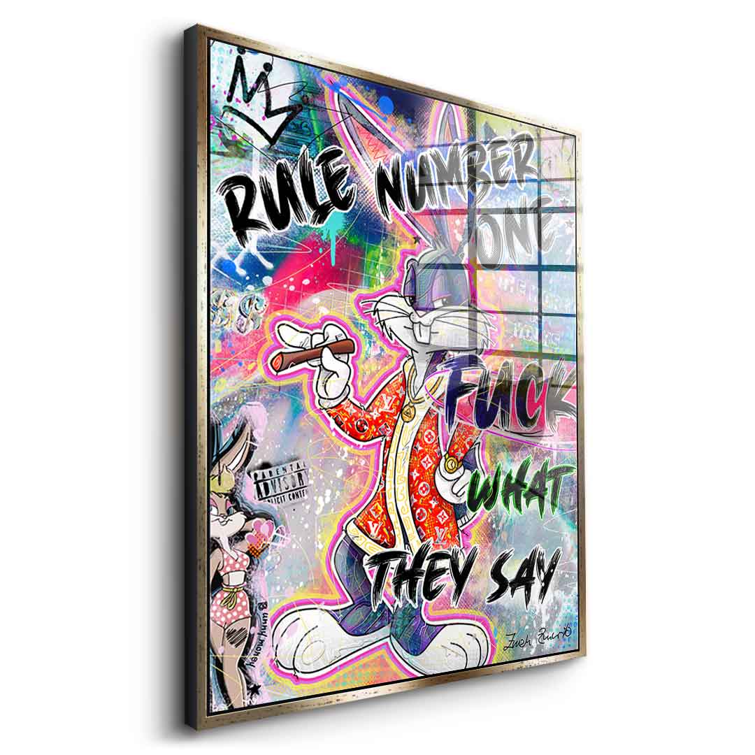 Bunny Fuck - szkło akrylowe