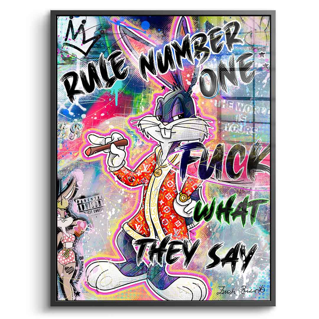 Bunny Fuck - szkło akrylowe