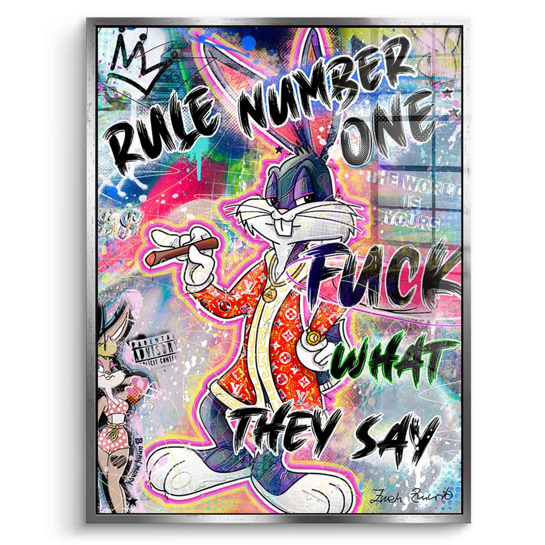 Bunny Fuck - szkło akrylowe