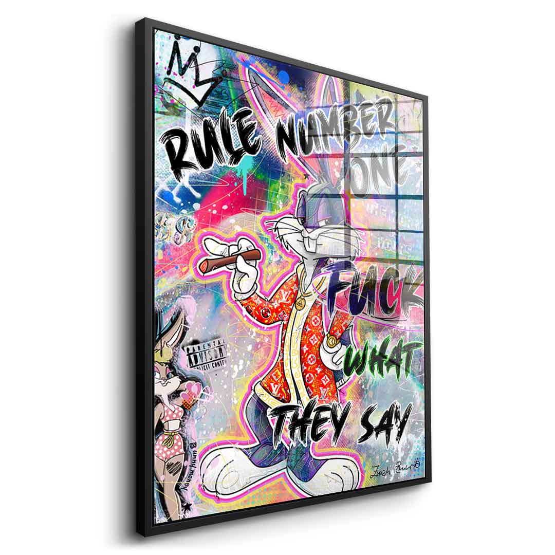 Bunny Fuck - szkło akrylowe