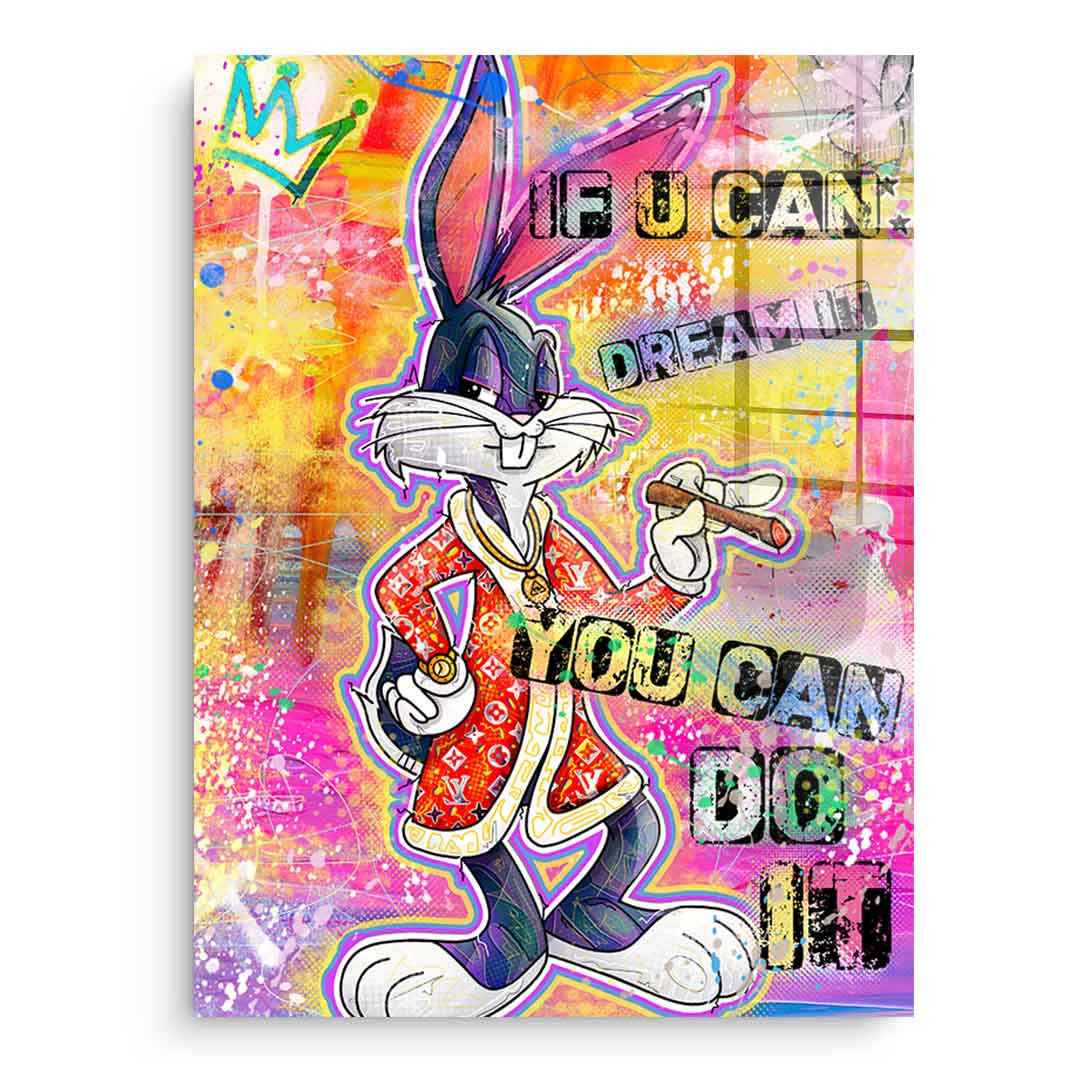 Bunny If You Can Dream It - Szkło akrylowe