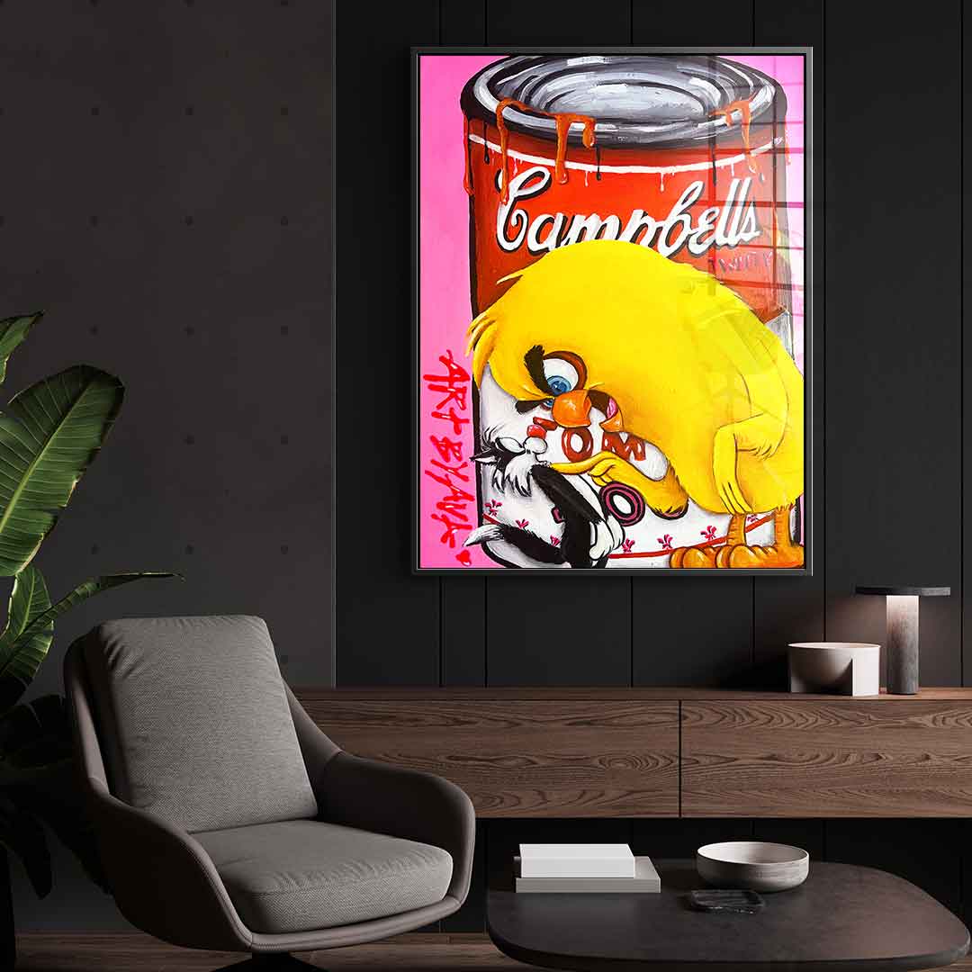 Campbells's Tweety - Acrylglas