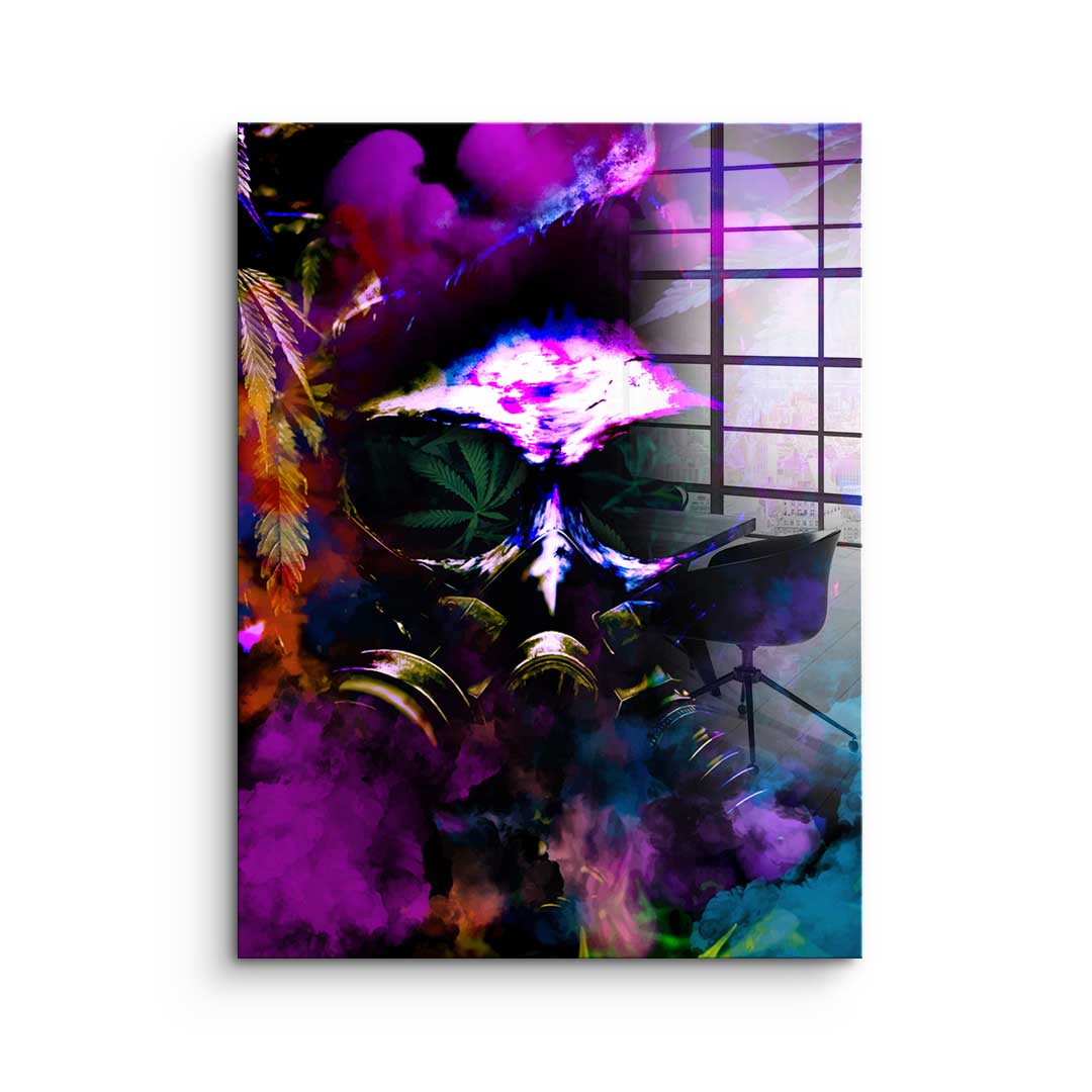 Cannabis Feld - Acrylglas