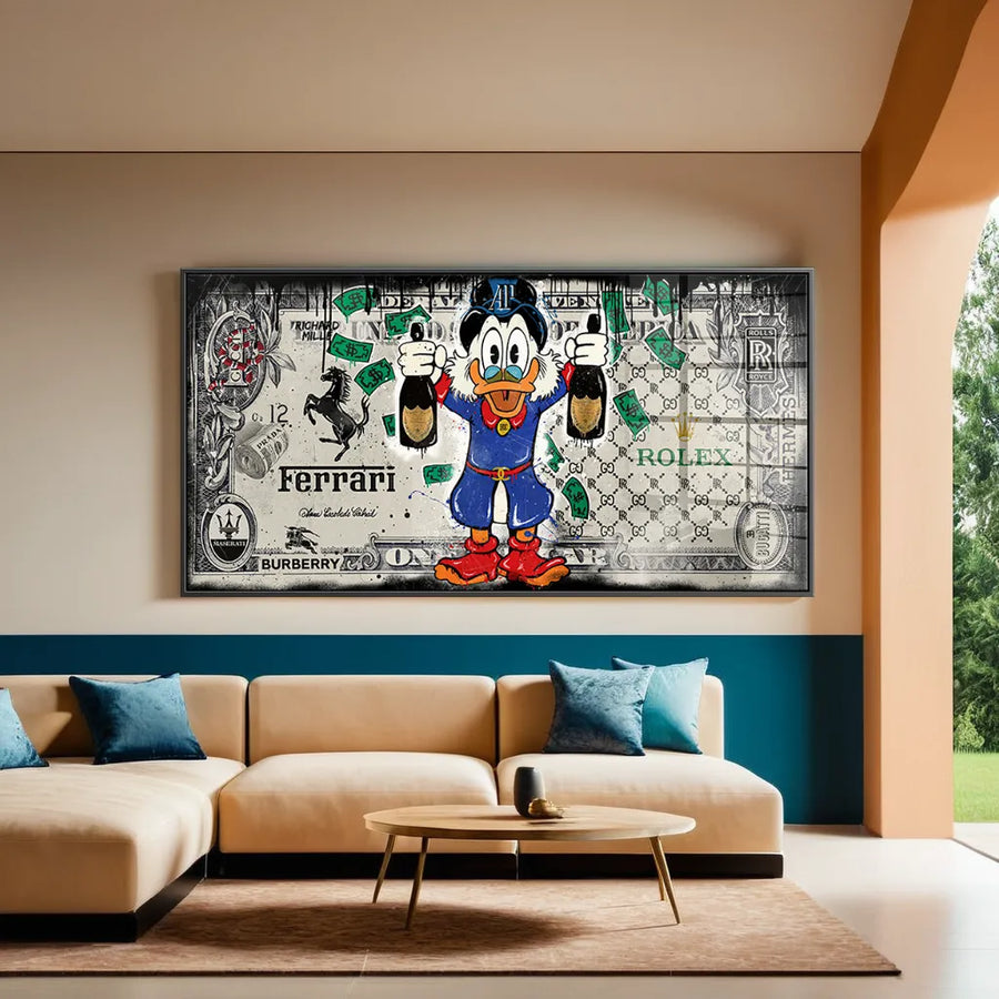 Champagne Duck - Acrylic glass