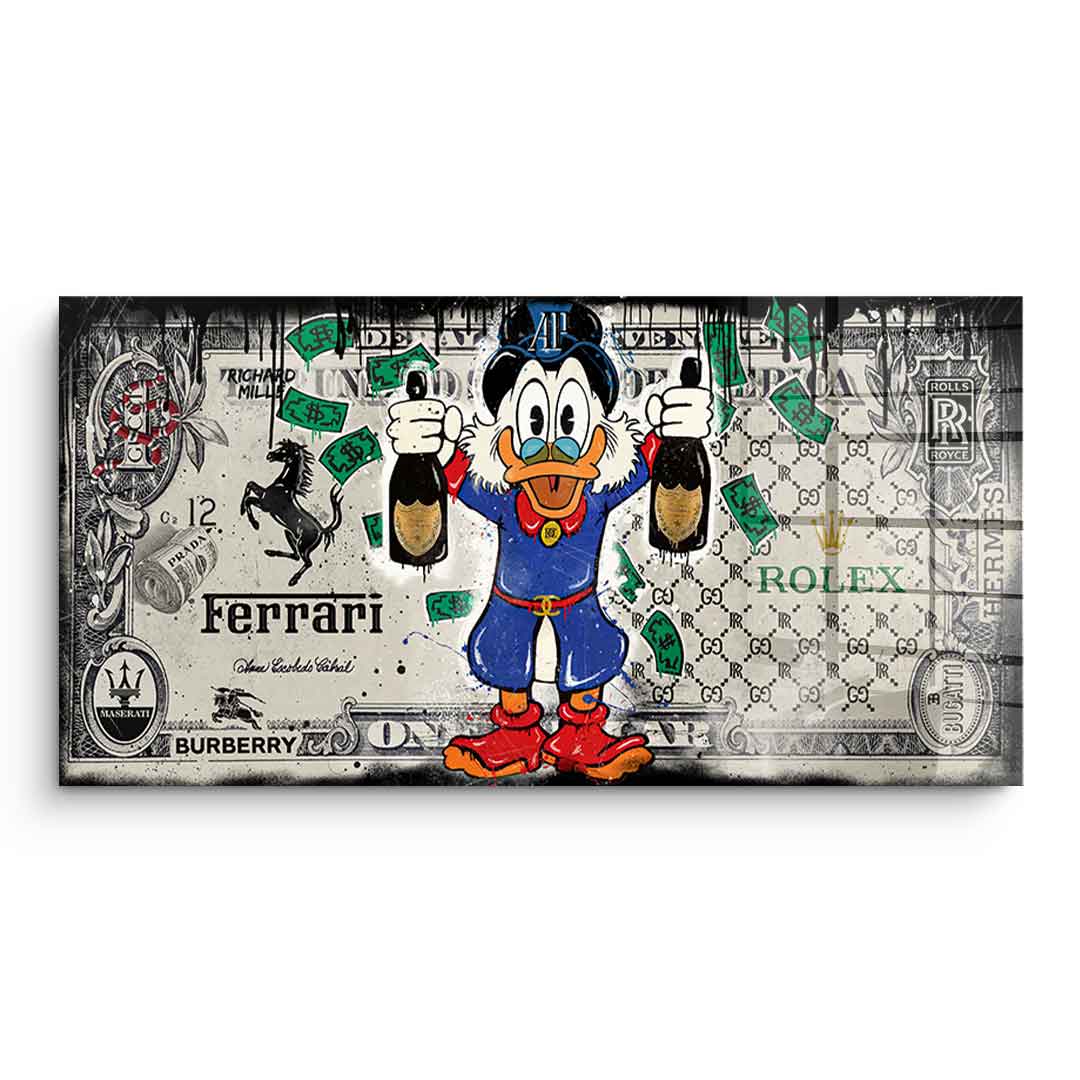 Champagne Duck - Acrylic glass