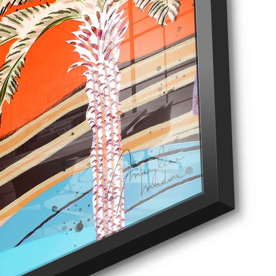 Colorful Palm Tree - Acrylglas