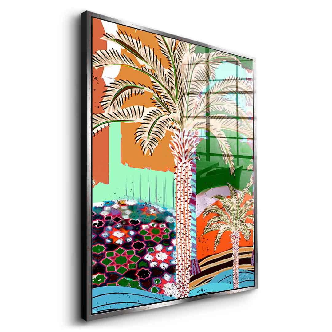 Colorful Palm Tree - Acrylglas