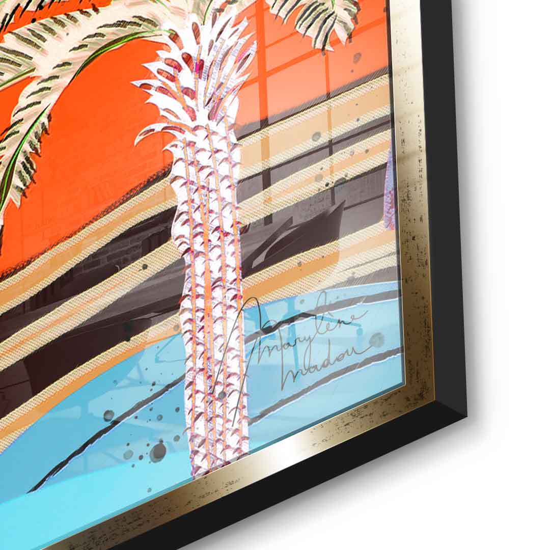Colorful Palm Tree - Acrylglas