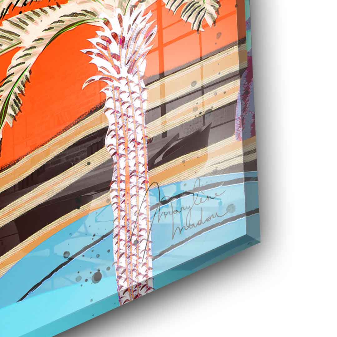 Colorful Palm Tree - Acrylglas