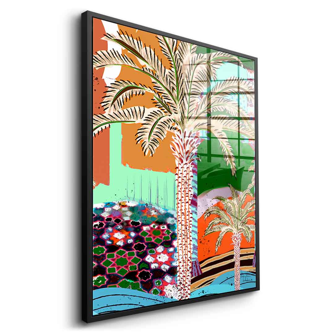 Colorful Palm Tree - Acrylglas