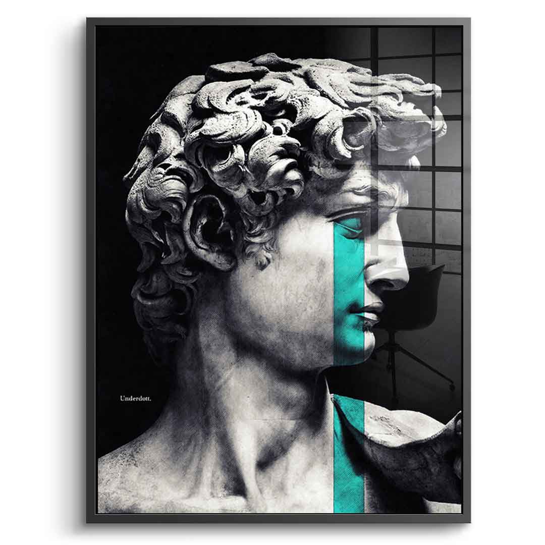 Crying David - Acrylglas