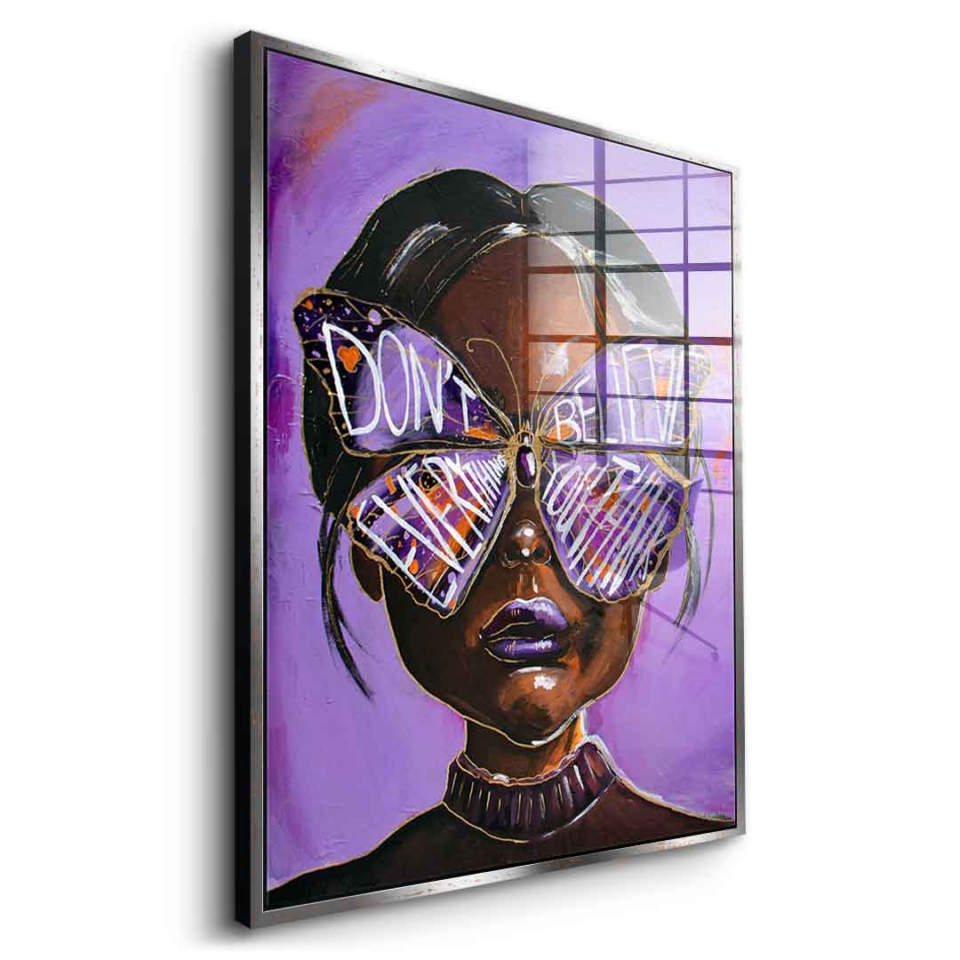 Cute but overthinking - Acrylglas