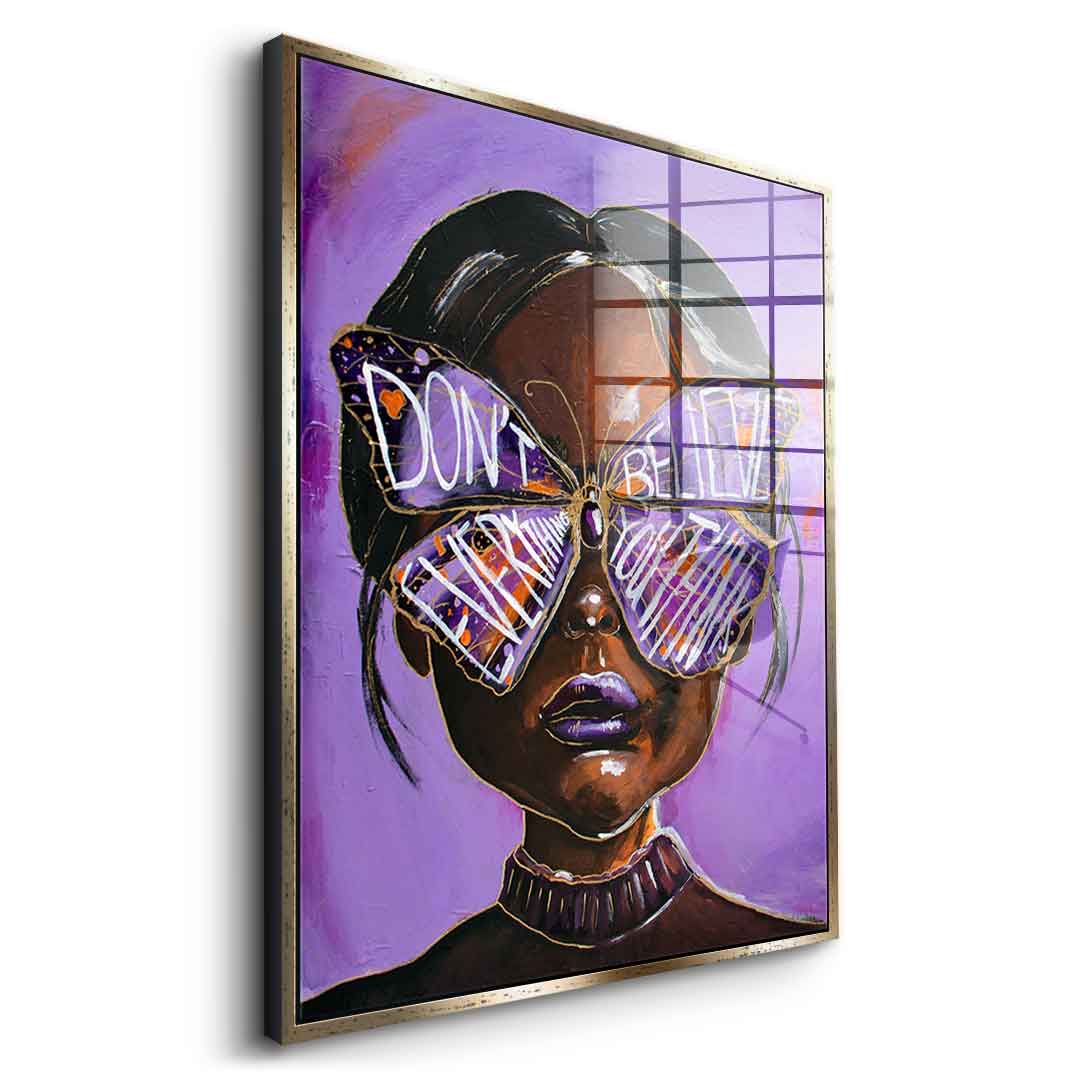 Cute but overthinking - Acrylglas