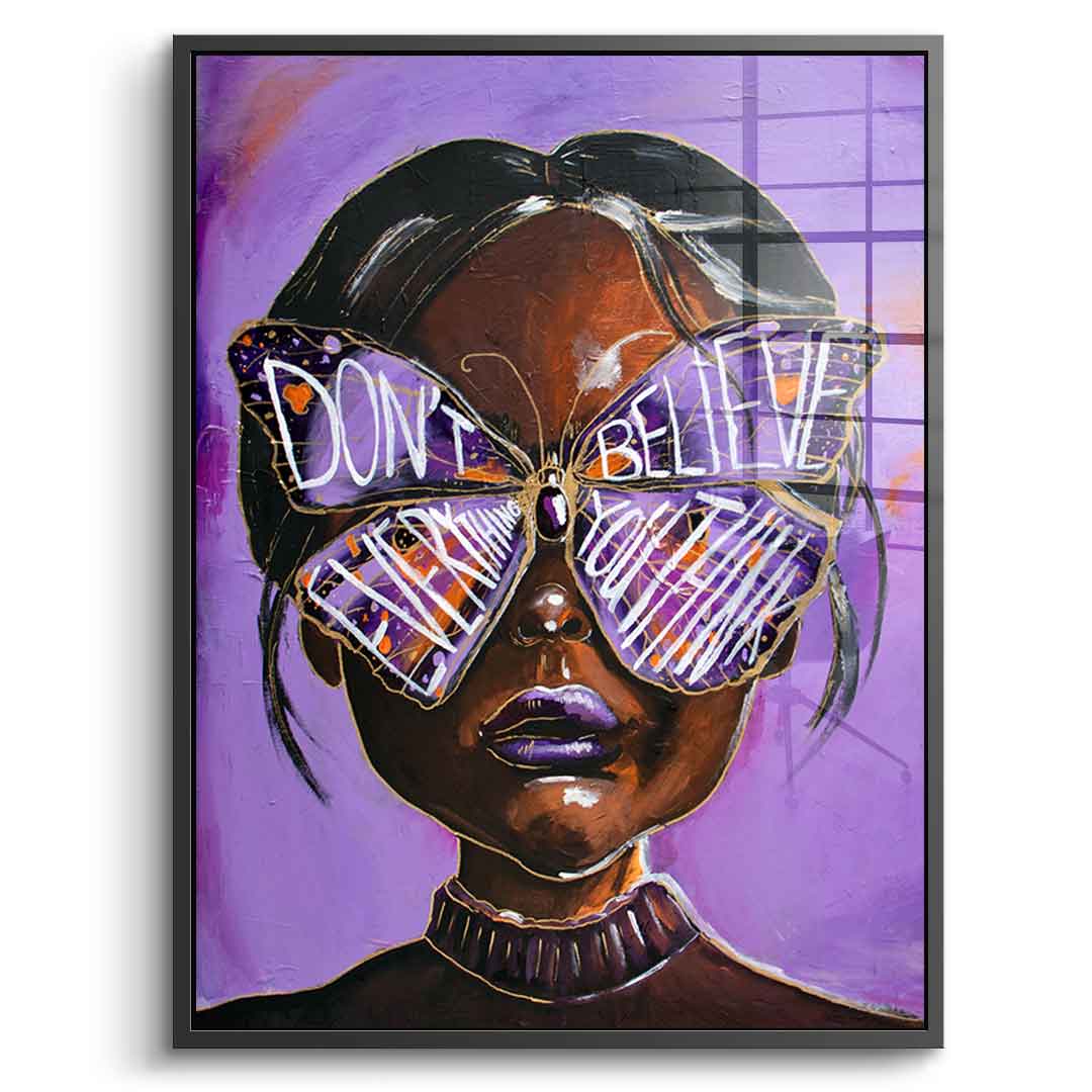 Cute but overthinking - Acrylglas