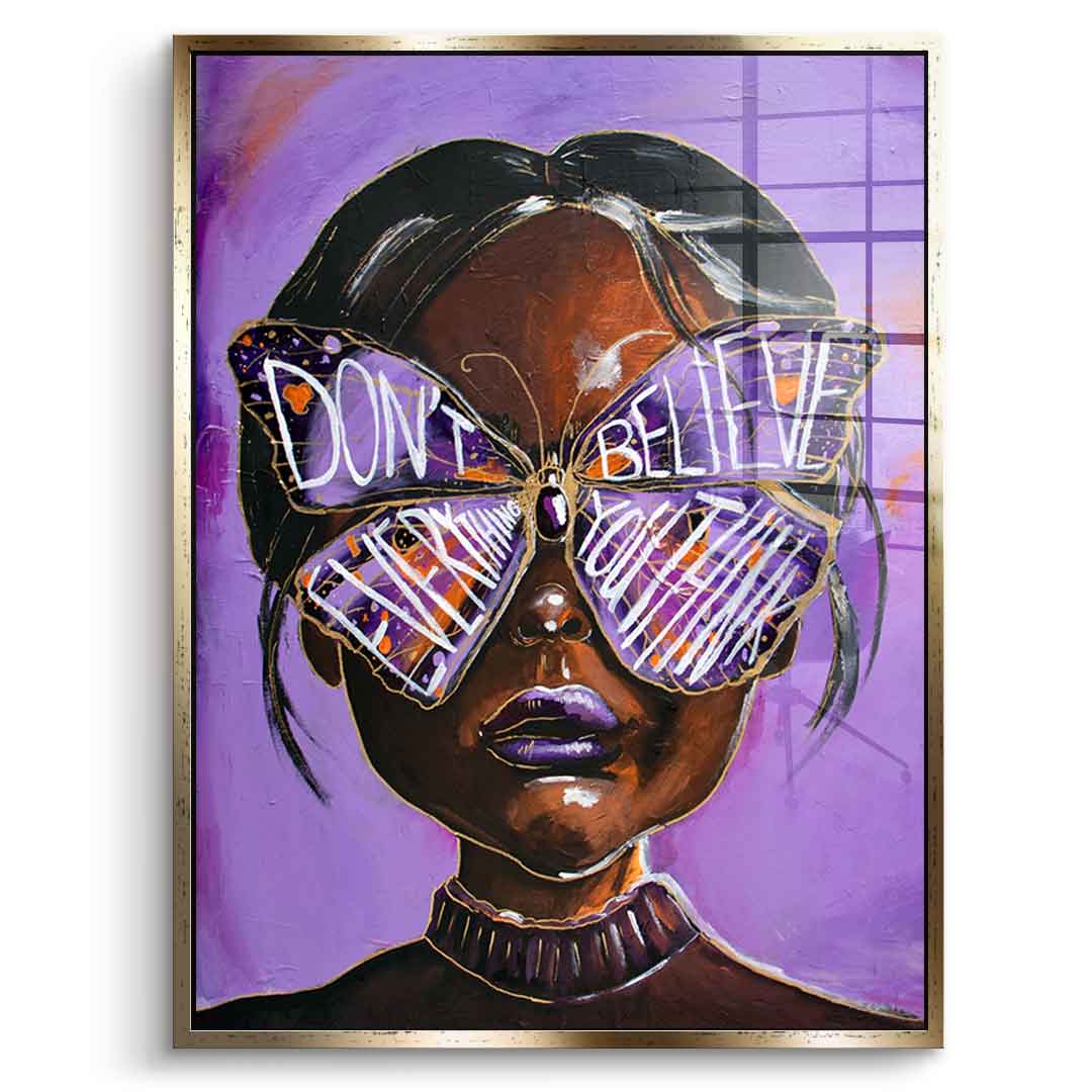Cute but overthinking - Acrylglas