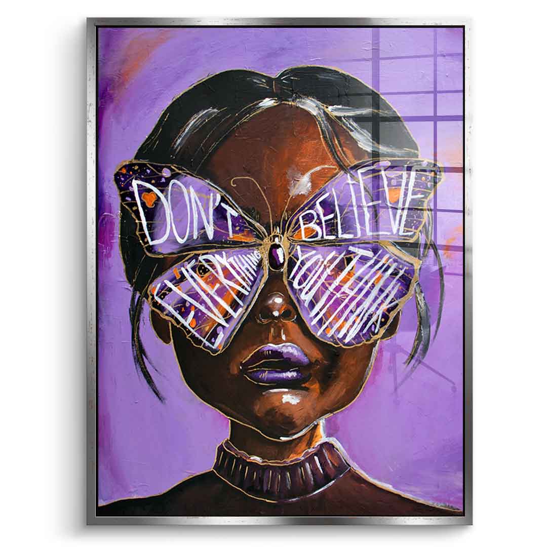 Cute but overthinking - Acrylglas
