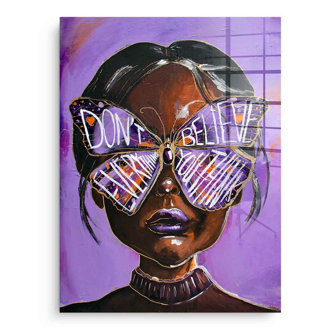 Cute but overthinking - Acrylglas