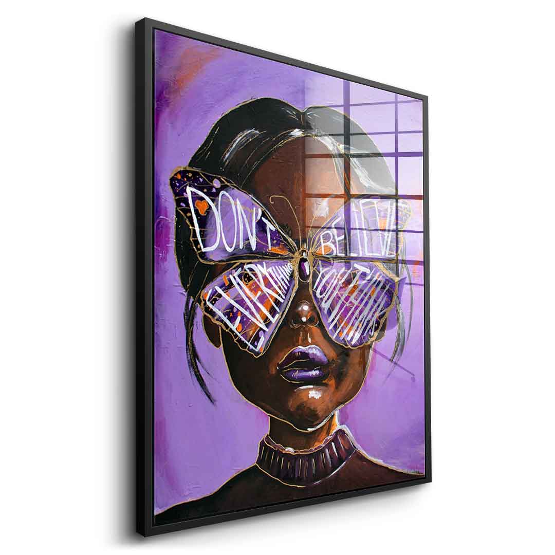 Cute but overthinking - Acrylglas
