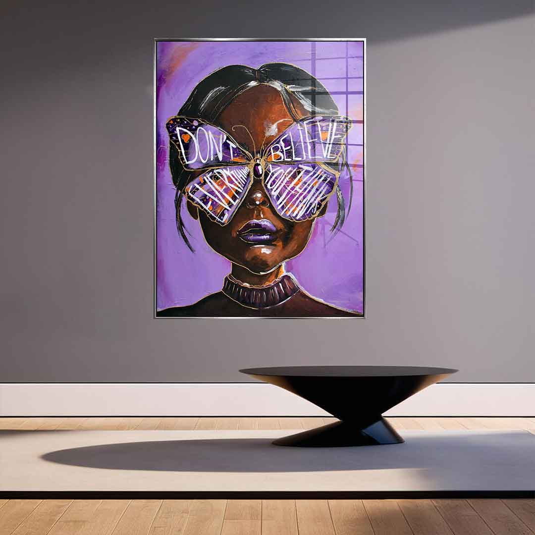 Cute but overthinking - Acrylglas