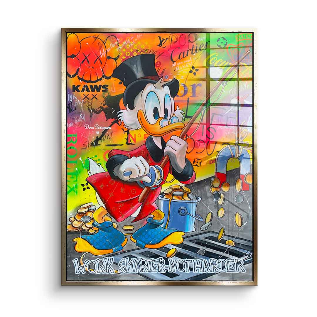 Work Smarter not Harder - Acrylglas